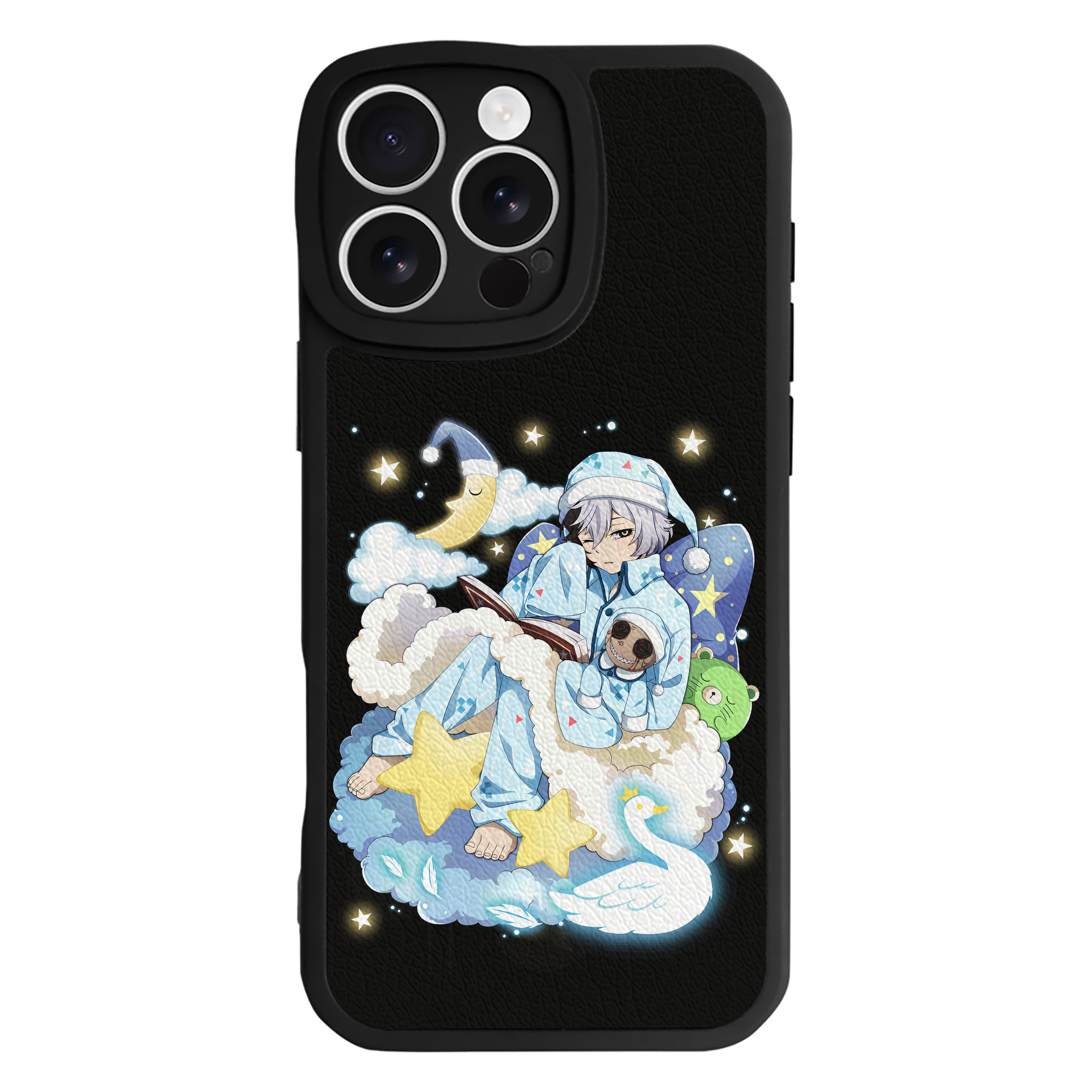 （画像用） 文豪ストレイドッグス Bungo Stray Dogs 【iPhone 16シリーズ対応】シリコンスマホケース（レザー調） 材質：シリコン